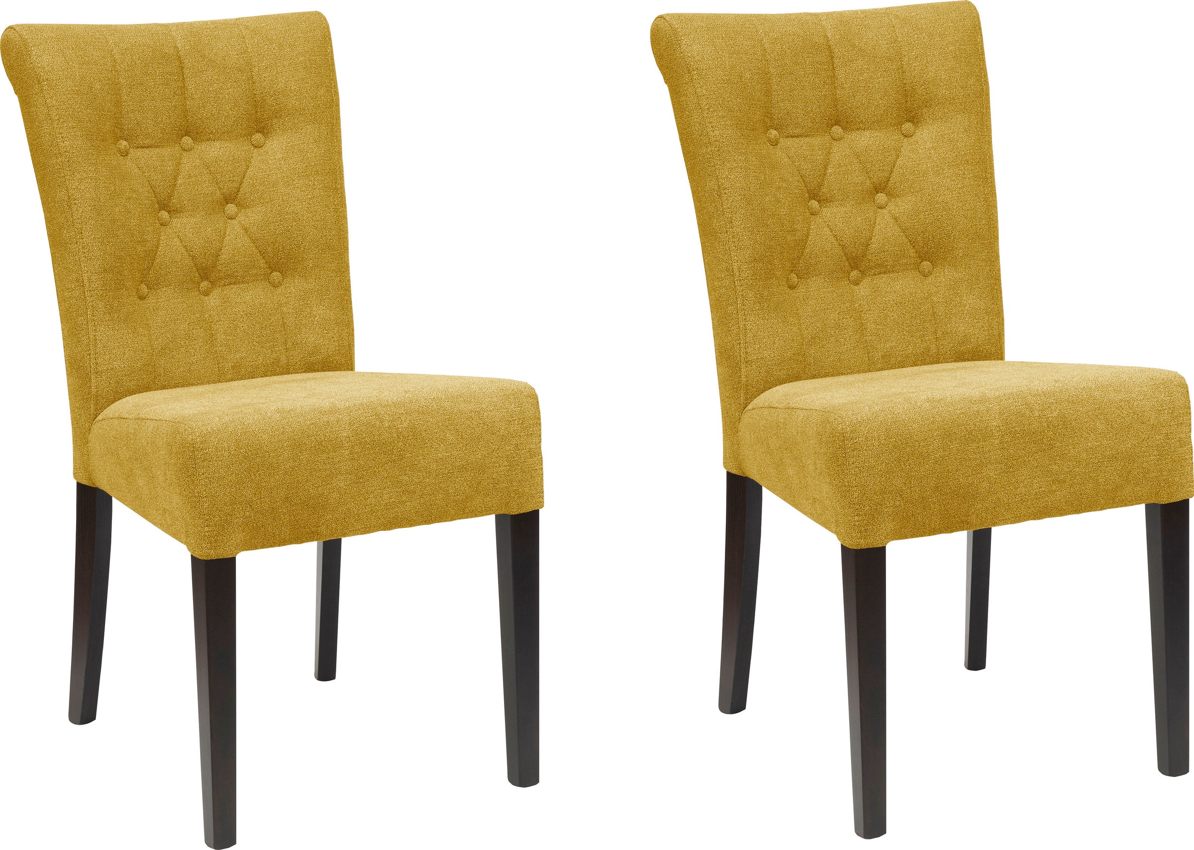 Home affaire Esszimmerstuhl »Queen BESTSELLER« (Set) 2 Stk.Polsterstuhl mit Knopfheftung, 2er, 4er oder 6er Set