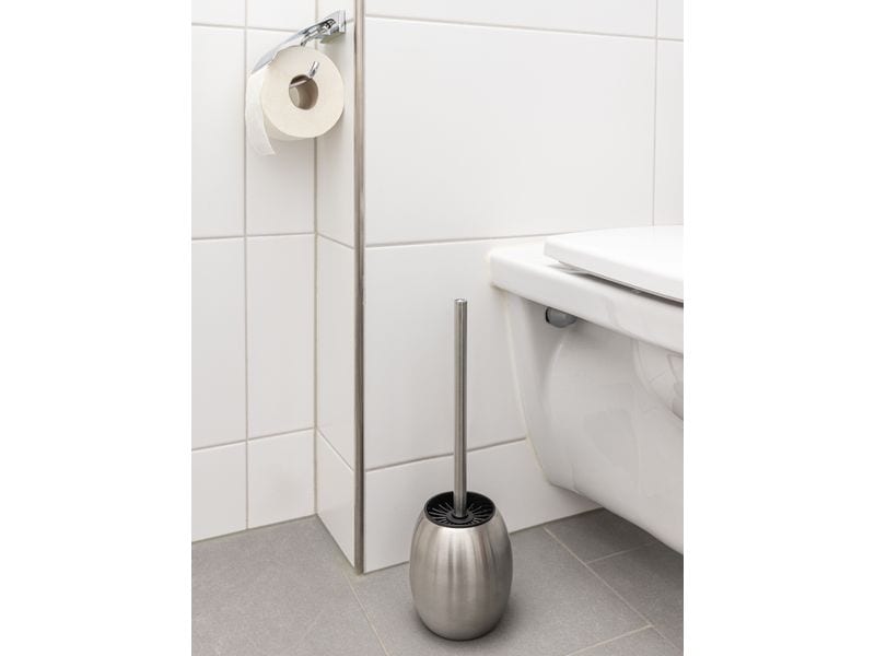 COCON Toilettenbürste mit Gummikopf Edelstahl WC-Bürste in zeitlosem Design