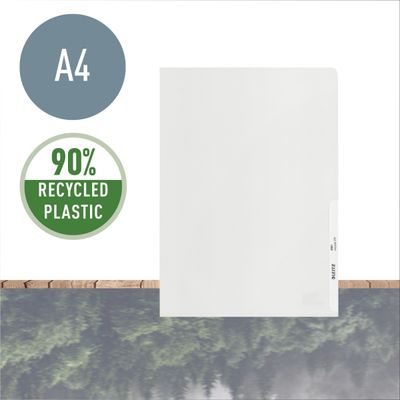 Leitz - 25 Pochettes coin - A4 - pour 40 feuilles - 100% Recyclées