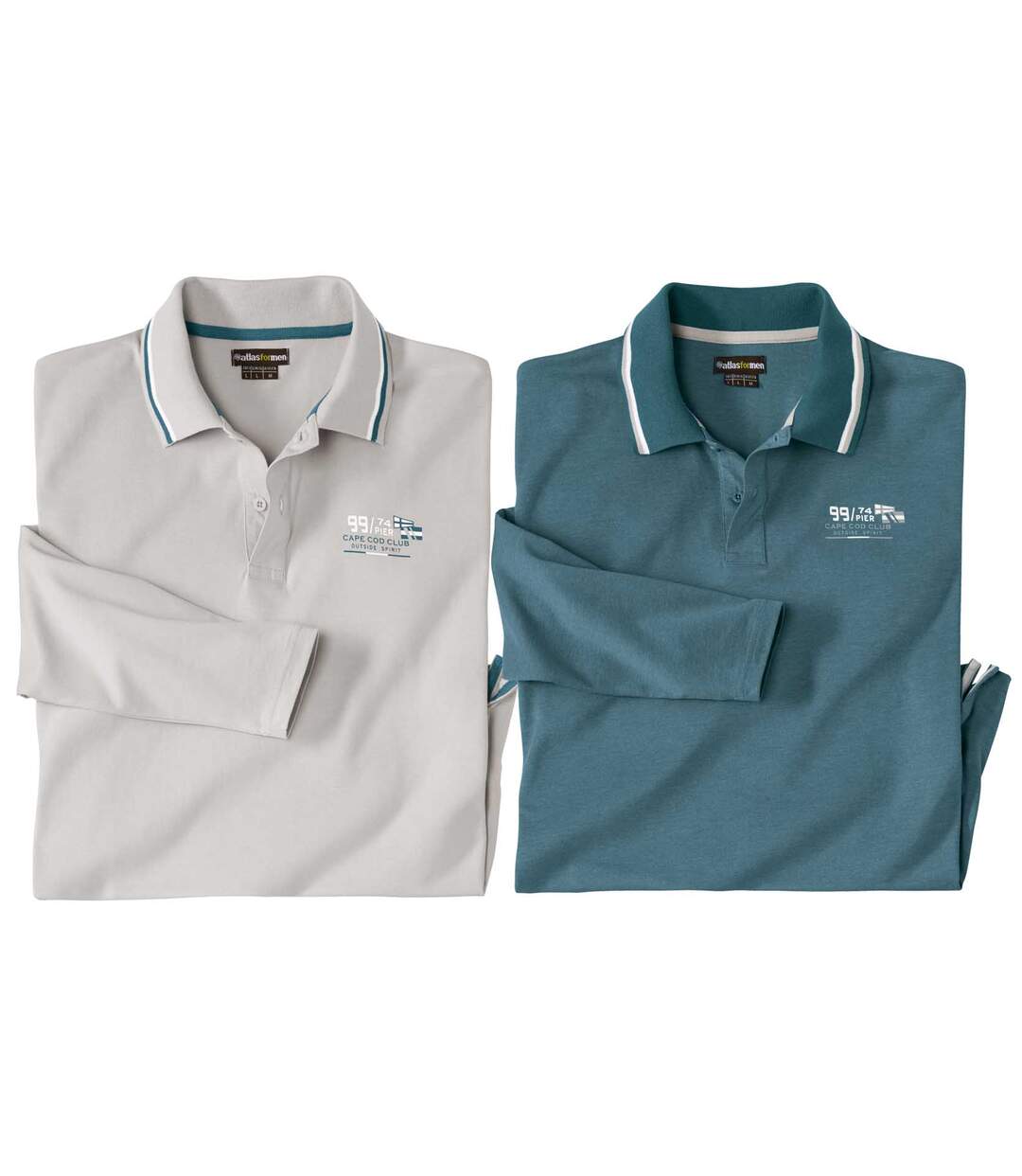 Lot de 2 Polos Jersey Nautic Club