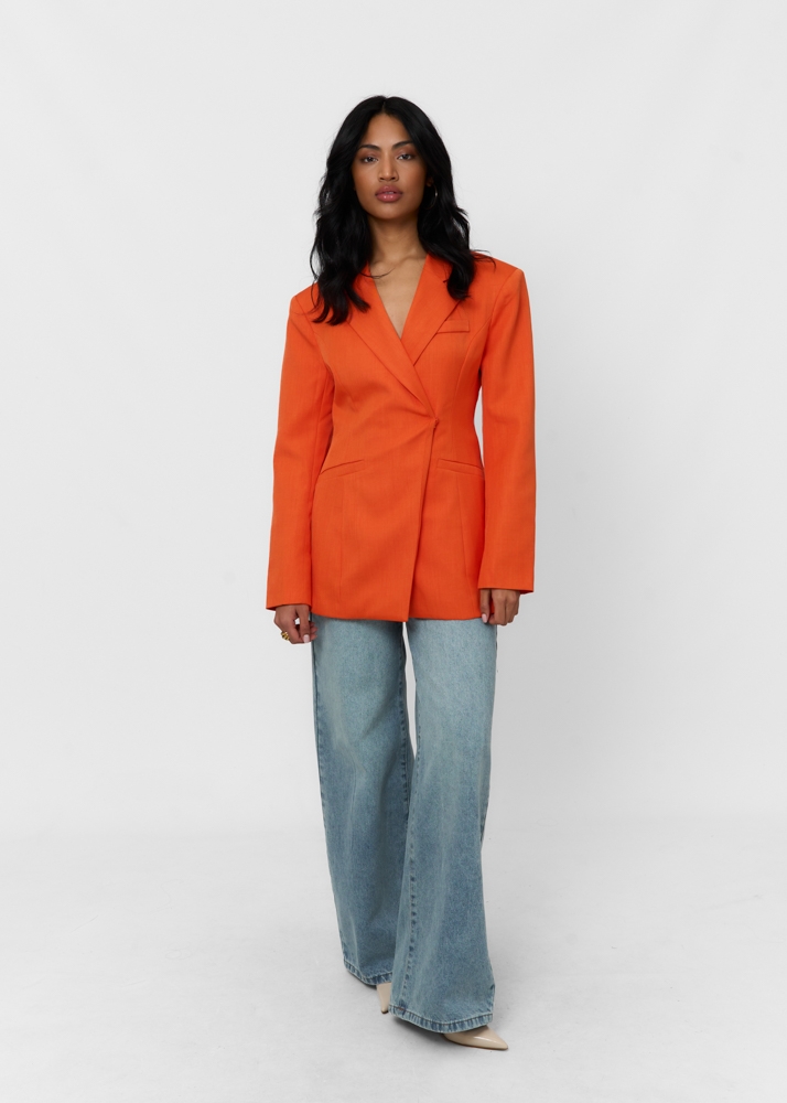 Merle blazer oranje