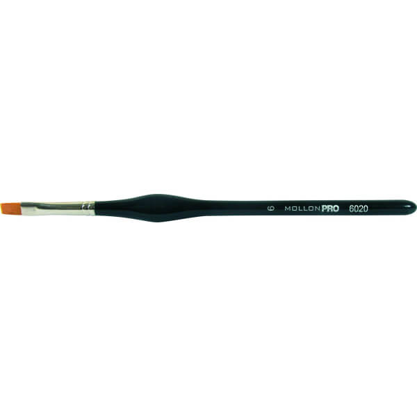 Pinceau Plat Gel UV Mollon Pro 10/6 mm
