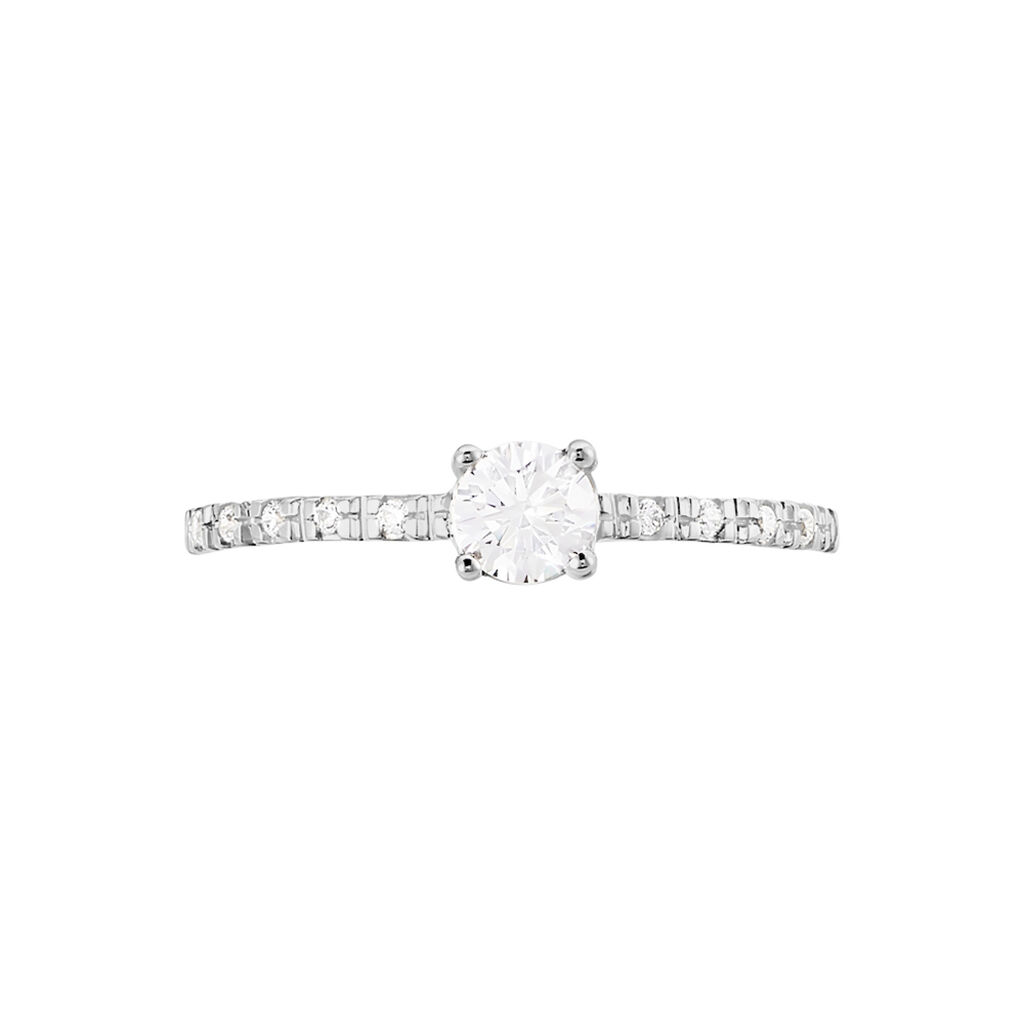 Bague Solitaire Servana Or Jaune Oxyde De Zirconium