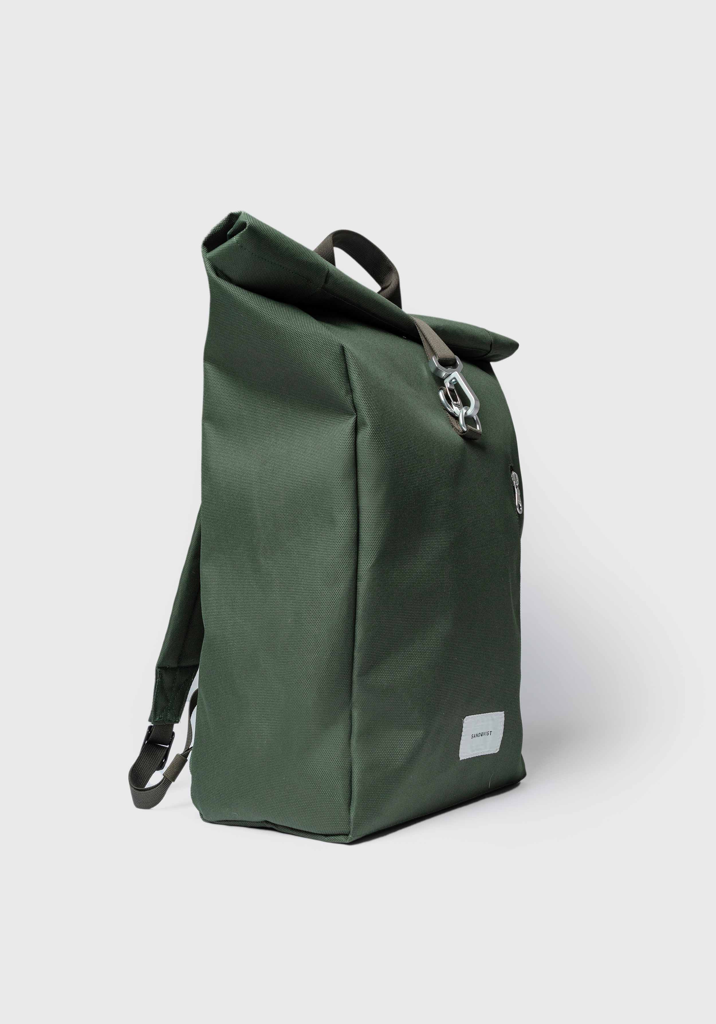 Sandqvist Rucksack Ground Rolltop Backpack L Dawn Green With Dawn Green Webbing