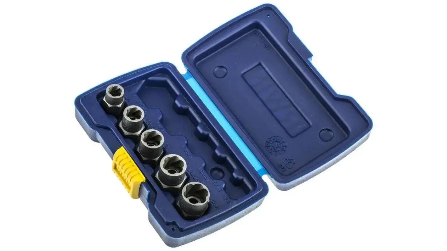Irwin 5-delige bout exctractieset (basis): 3/8”, 7/16” (11 mm), 1/2”, 9/16” (14 mm), 5/8” (16 mm) - 10504634