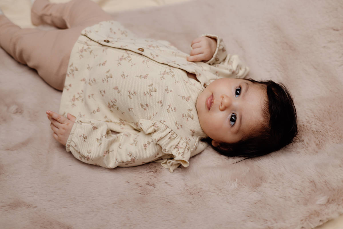 LEVV baby gebloemde blouse JAIMIE ecru/beige