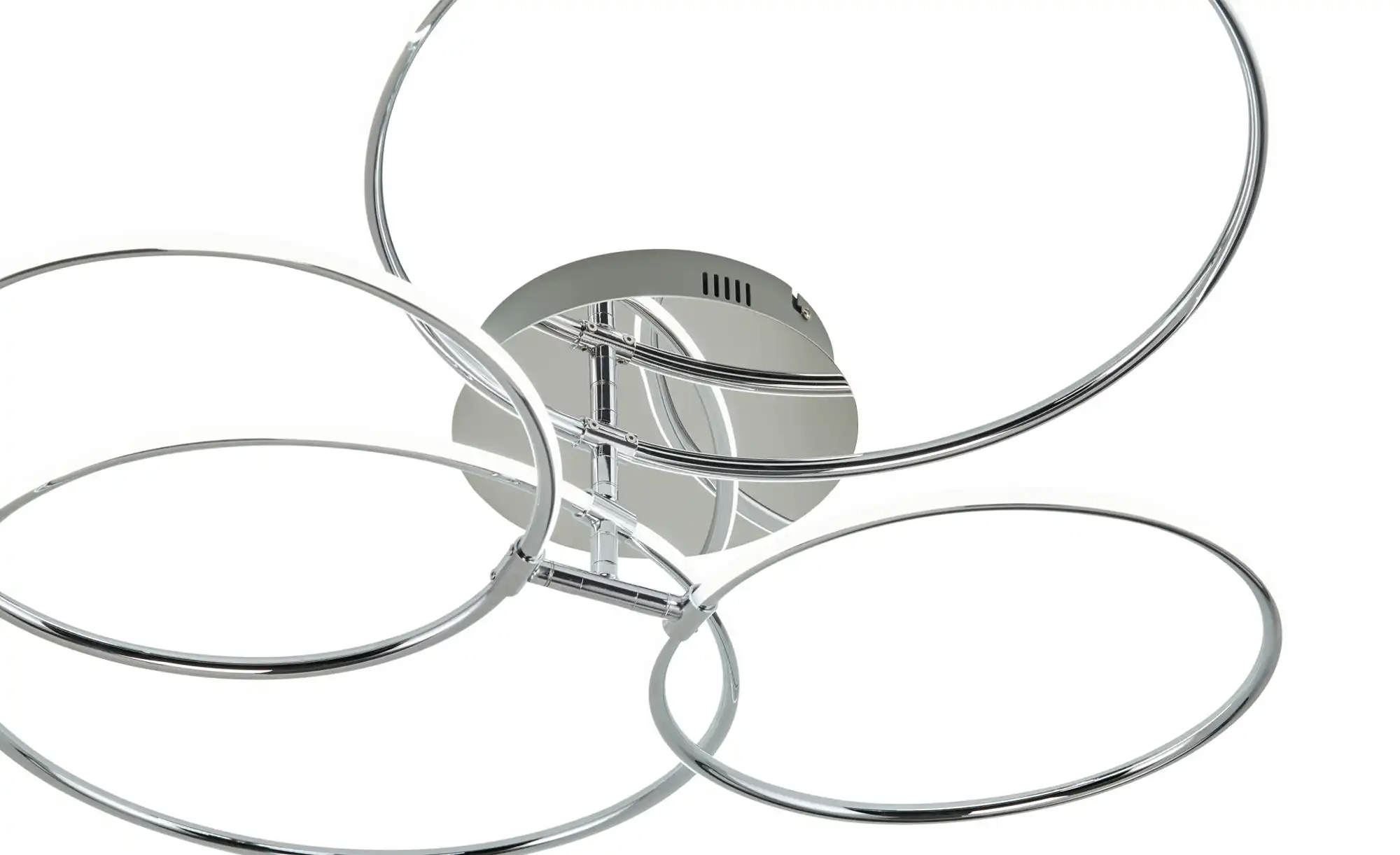 KHG LED-Deckenleuchte, 4-flammig, chrom `Ringe´