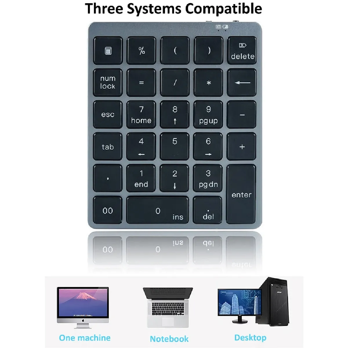 Universal Clavier numérique Bluetooth - Gris