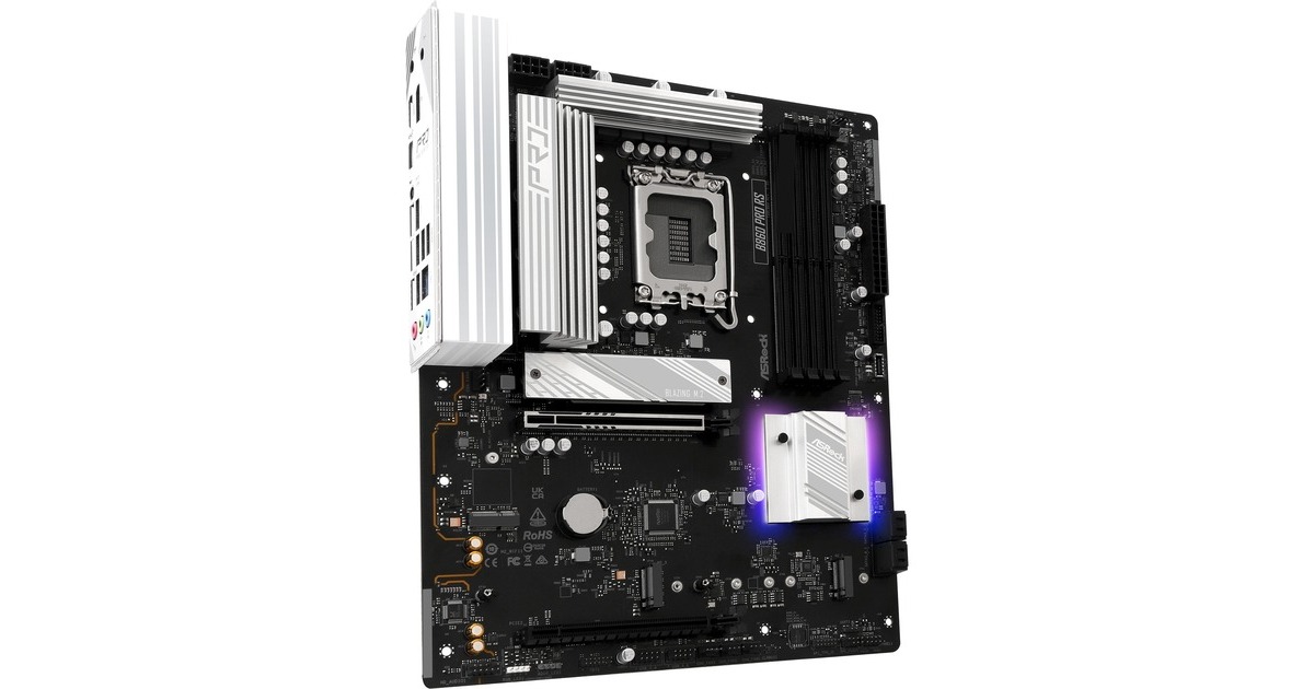 ASRockB860 Pro RS socket 1851 moederbord  (RAID, 2.5 Gb-LAN, Sound, ATX)