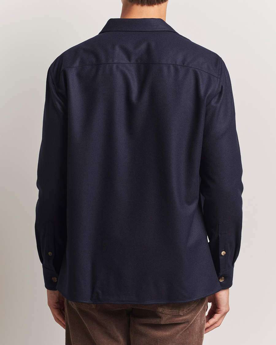 Brunello Cucinelli Double Pocket Overshirt Navy