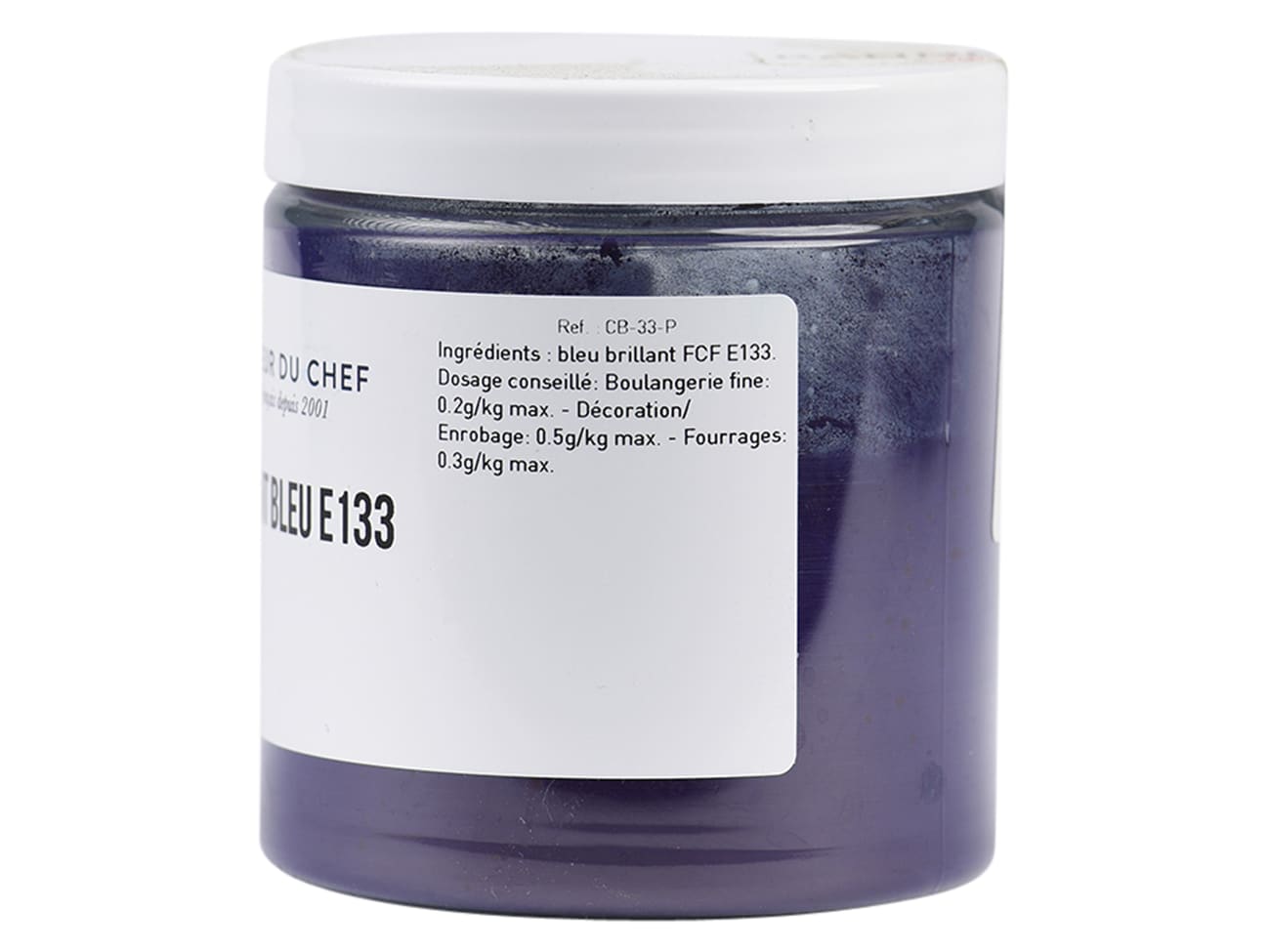Colorant alimentaire en poudre bleu brillant - hydrosoluble - 100 g - Selectarôme