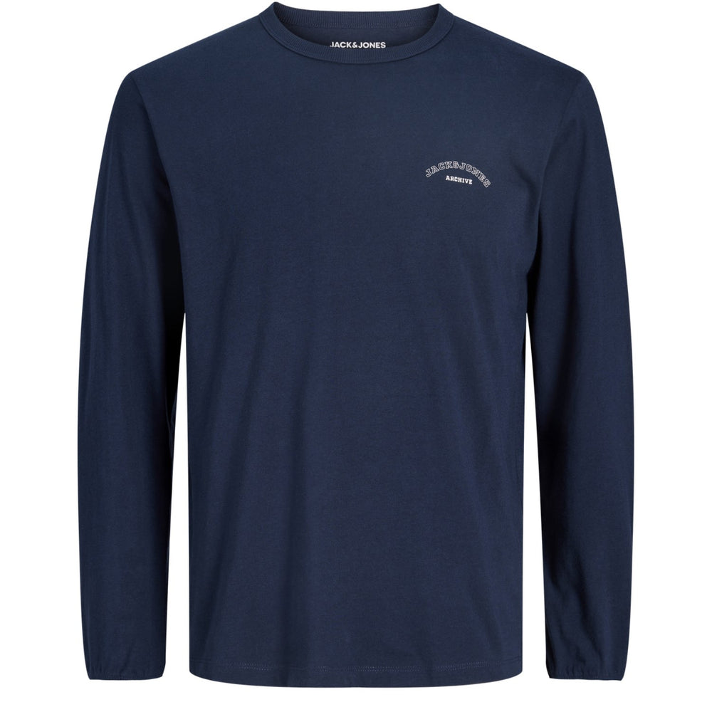 Køb Jack & Jones Junior Navy Blazer Jjcollege Logo Tee Ls Crew Neck Jnr