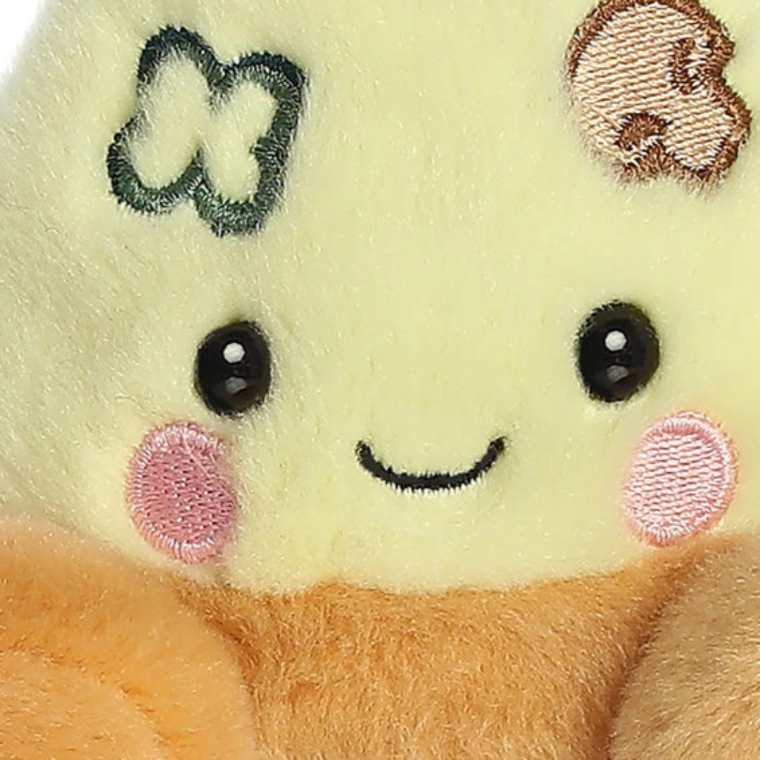 palm pals knuffelpizza peppa - 13 cm