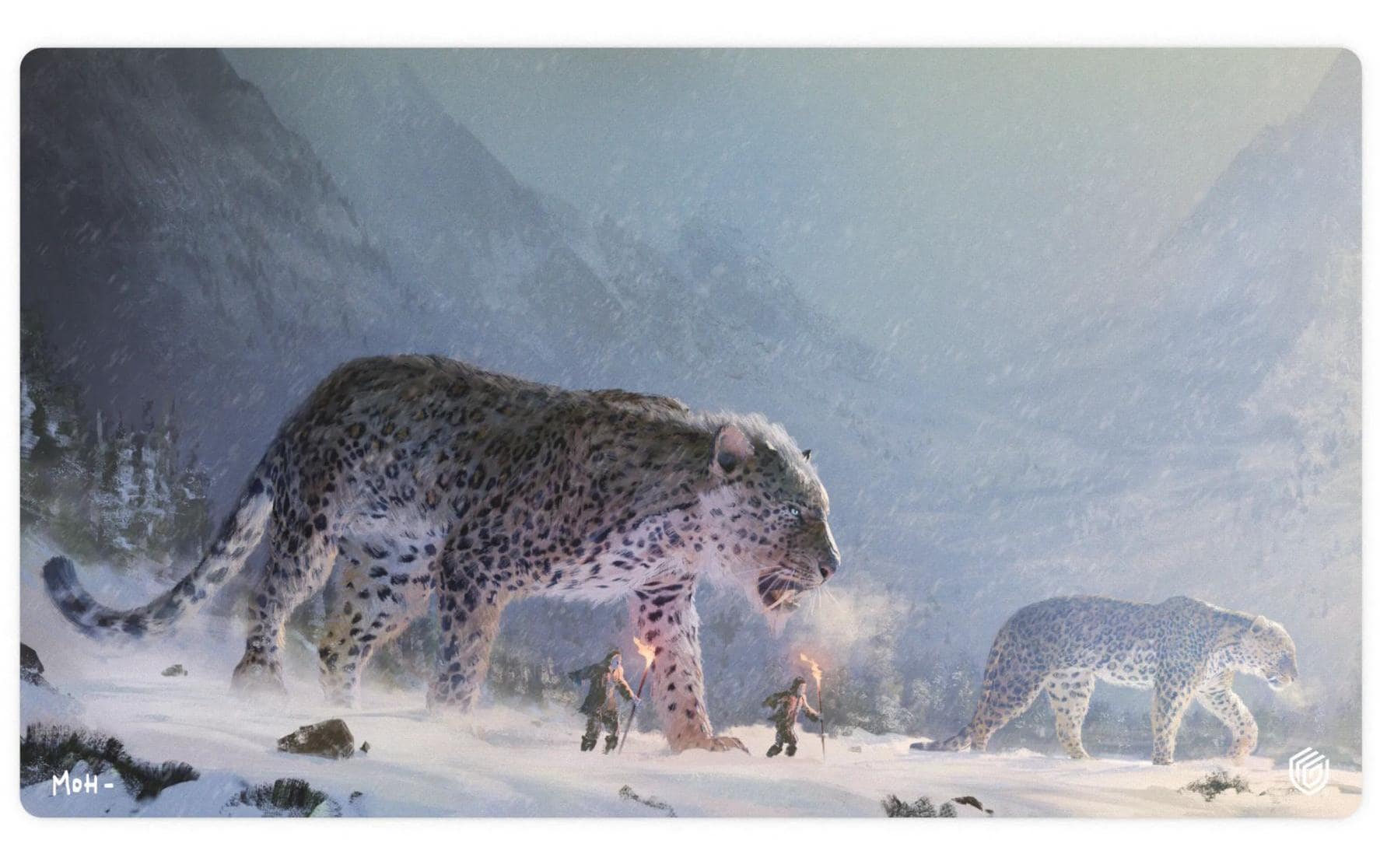 Playmat Artist Edition The Hunter's QuestWeiche und rutschfeste Spielunterlage designt von Maël Ollivier-Henry