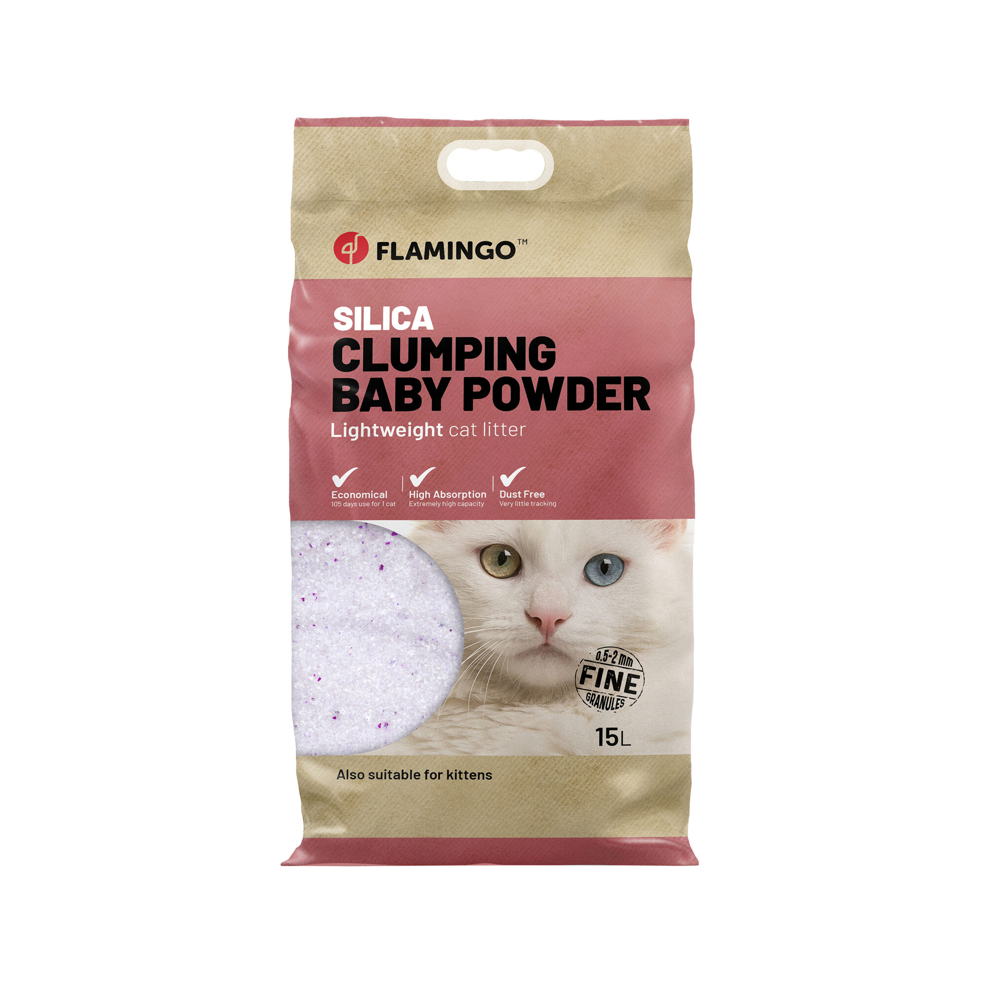 Flamingo Kattenbakvulling Silica