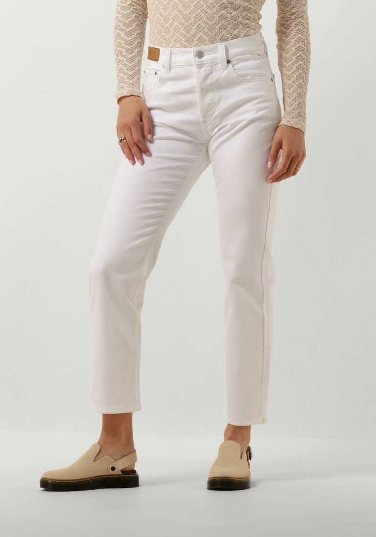 REPLAY witte replay straight leg jeans maijke straight pants