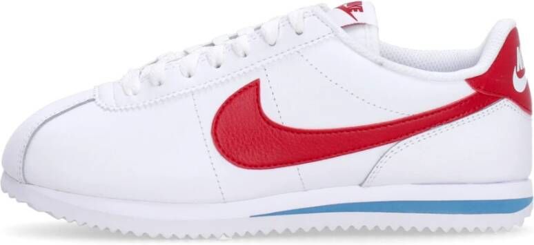 Nike Cortez Sneakers Dames Wit Mesh Synthetisch