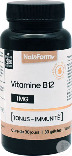 Nat&Form Vitamine B12 30 Gélules