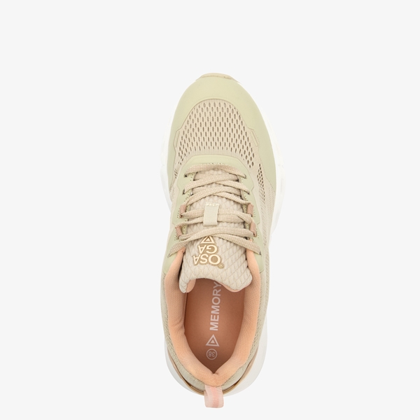 Osaga dames sportschoenen beige/roze