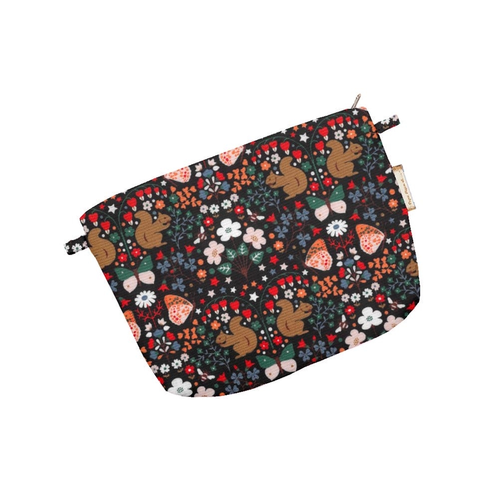 Mini Pochette Tissu Casse Noisette