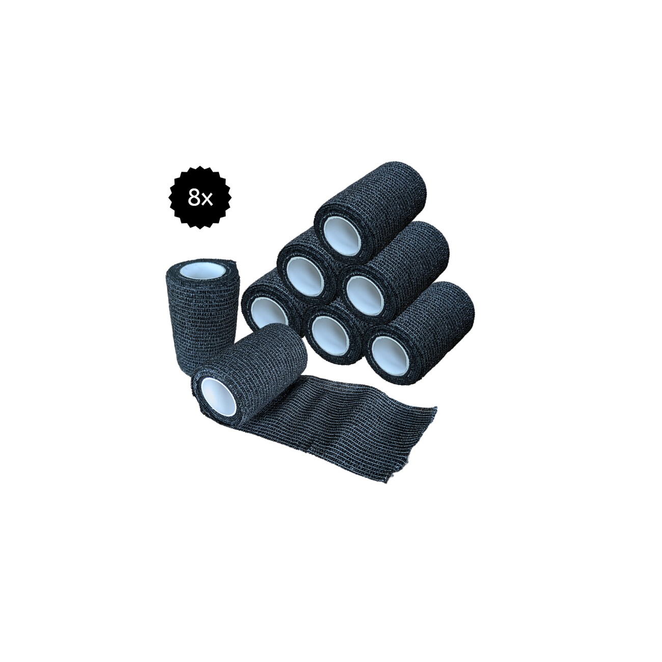 Hufeisenliebe PetPerfekt Bandagen 7,5cm x 4,5m 8 schwarz
