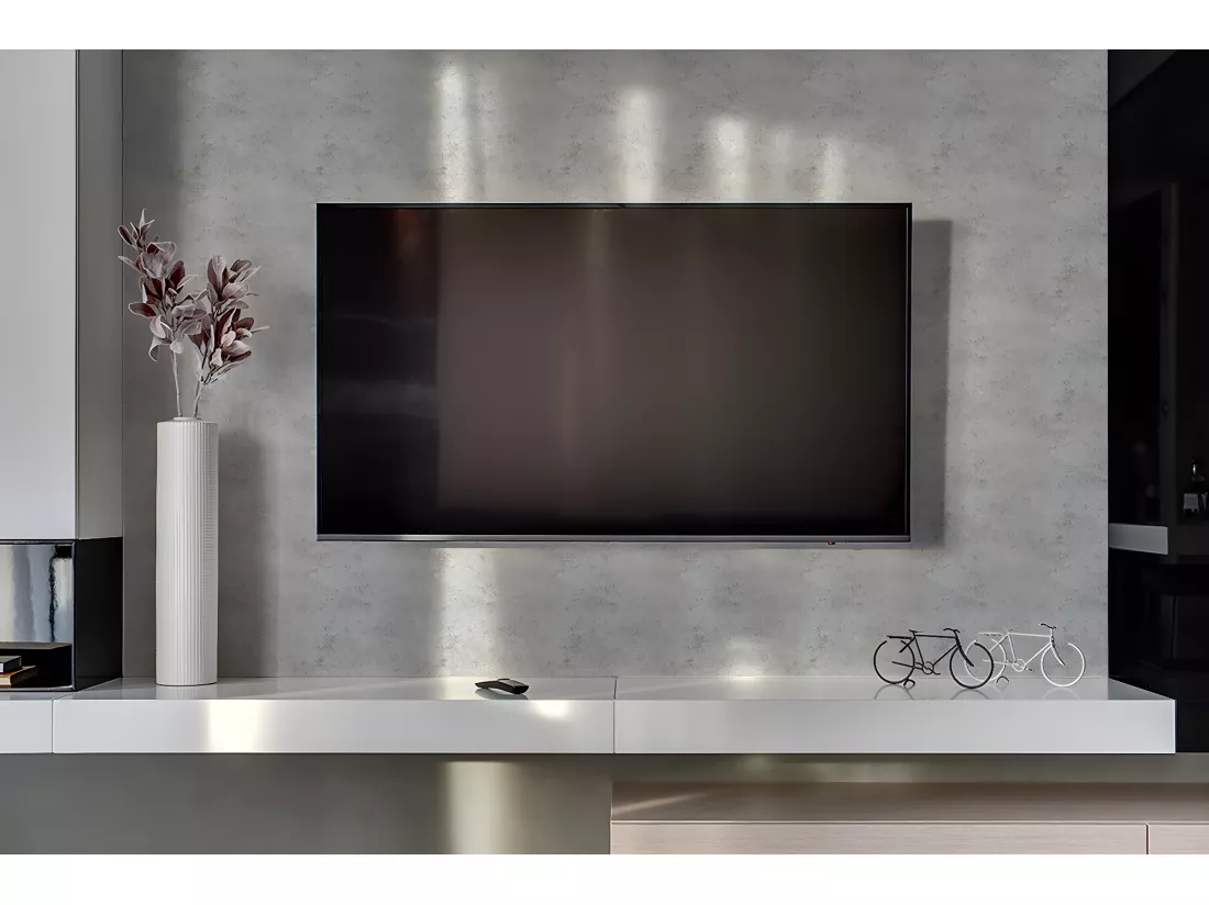 Panneaux muraux en vinyle, Planches en vinyle adhésives - 100x50 cm - Texture béton