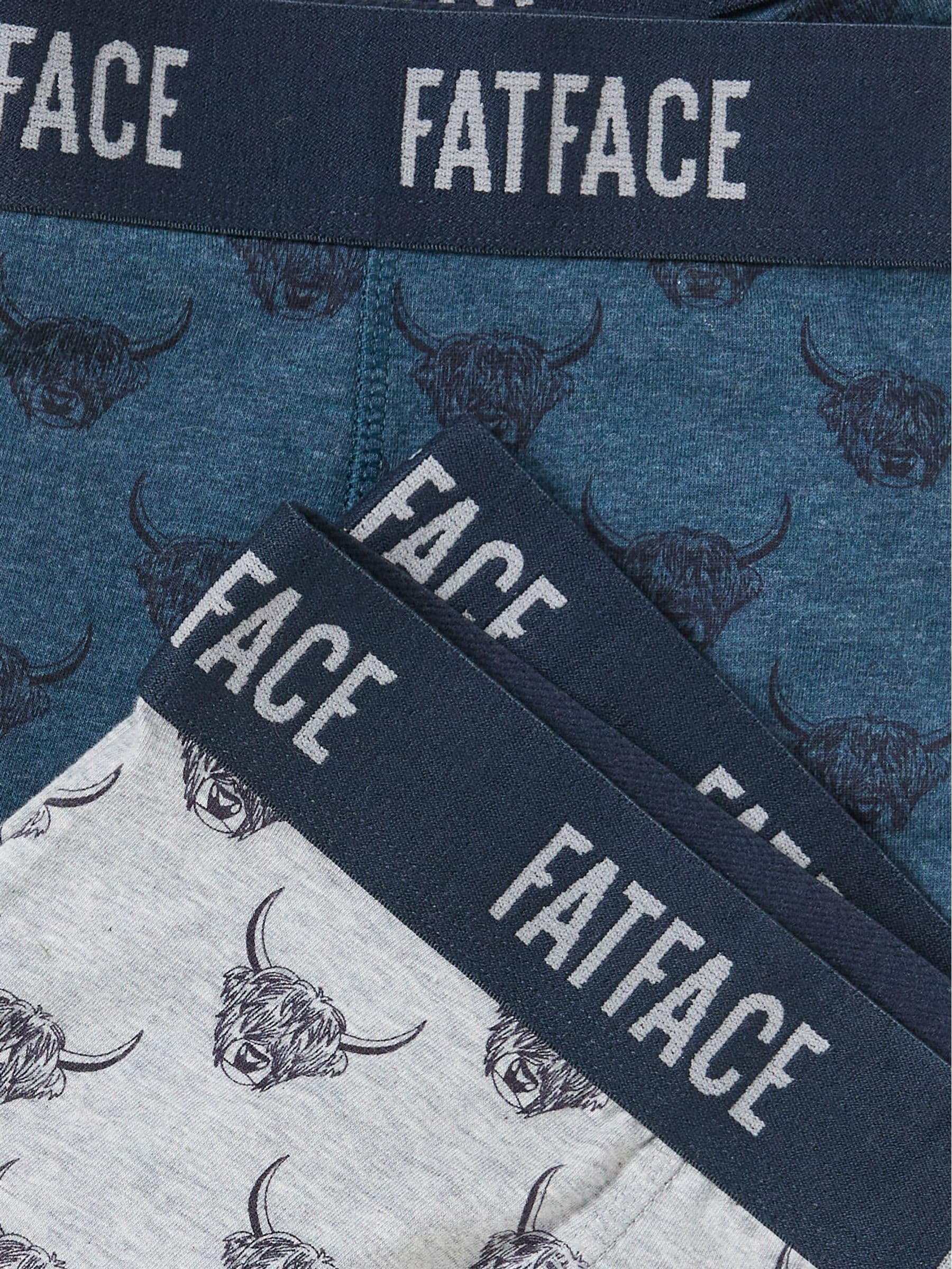 FatFace 2 Pack of Highland Cow Boxers