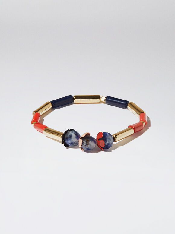 Pulseira com Pedra Semipreciosa - Multicolorida