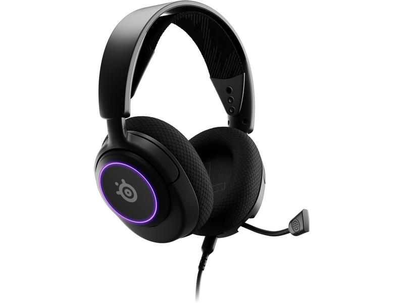 Steel Series Headset Arctis Nova 3 Schwarz Over-Ear Gaming-Headset mit Surround-Sound
