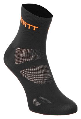 NEATT Paire de Chaussettes Basses Noir/ Orange
