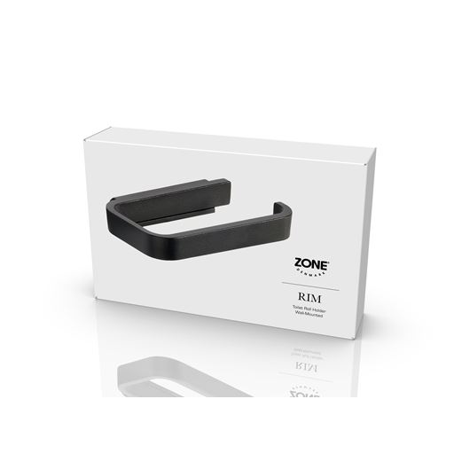 Zone Rim Toiletrulleholder, Black