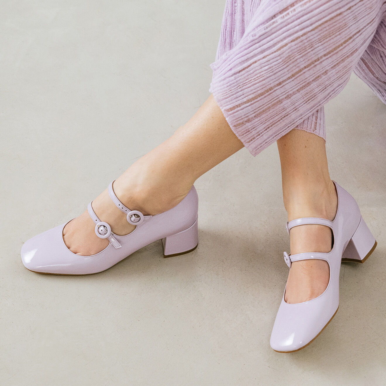 Jonak Babies en Cuir verni Delou lilas - Talon 5 cm
