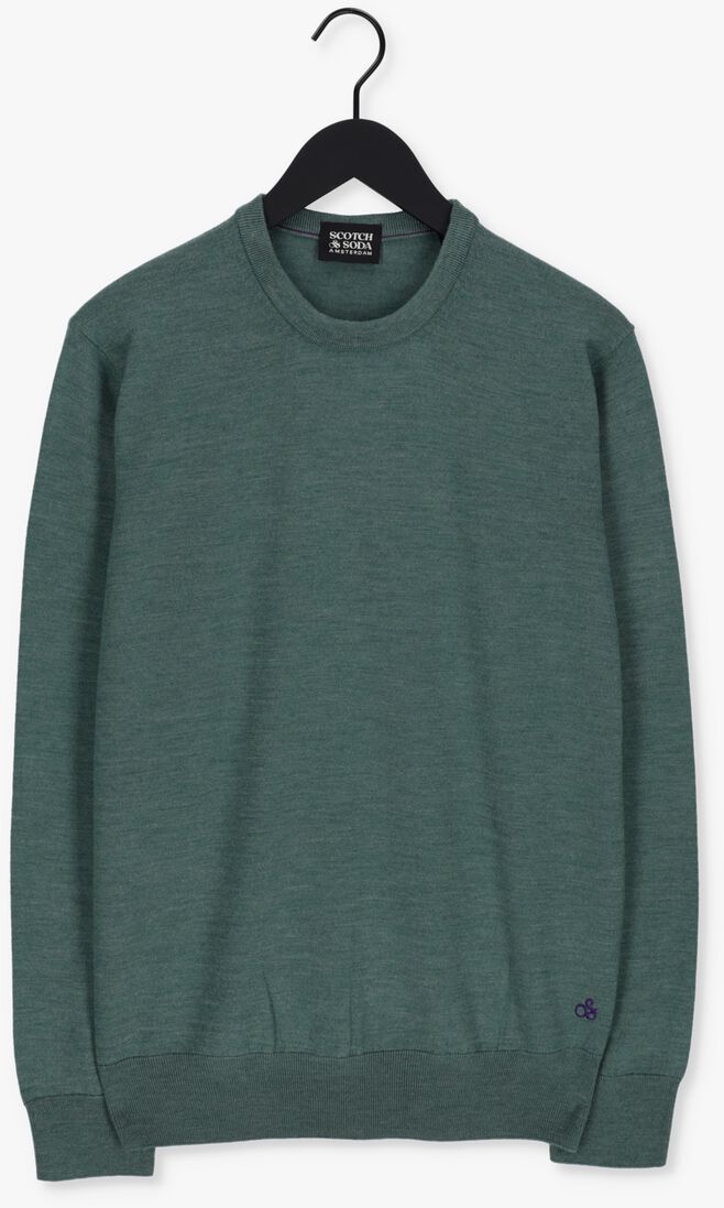 SCOTCH & SODA groene scotch & soda trui crewneck pullover