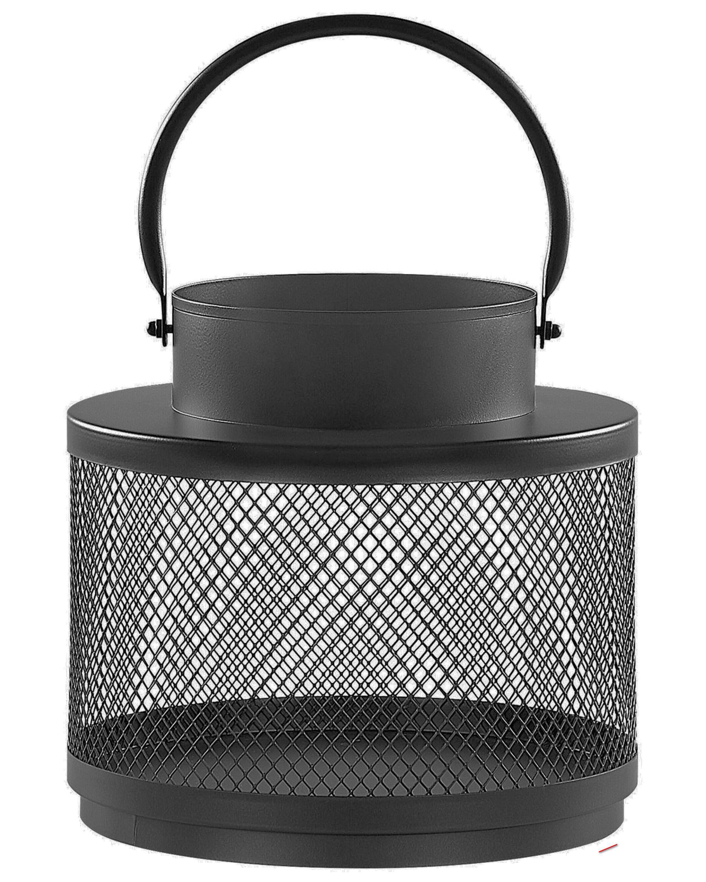 Lantaarn YAMDENA Metaal 24 cm Zwart