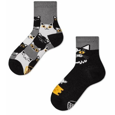 Many Mornings Kindersocken Black Cat Kids 31-34
