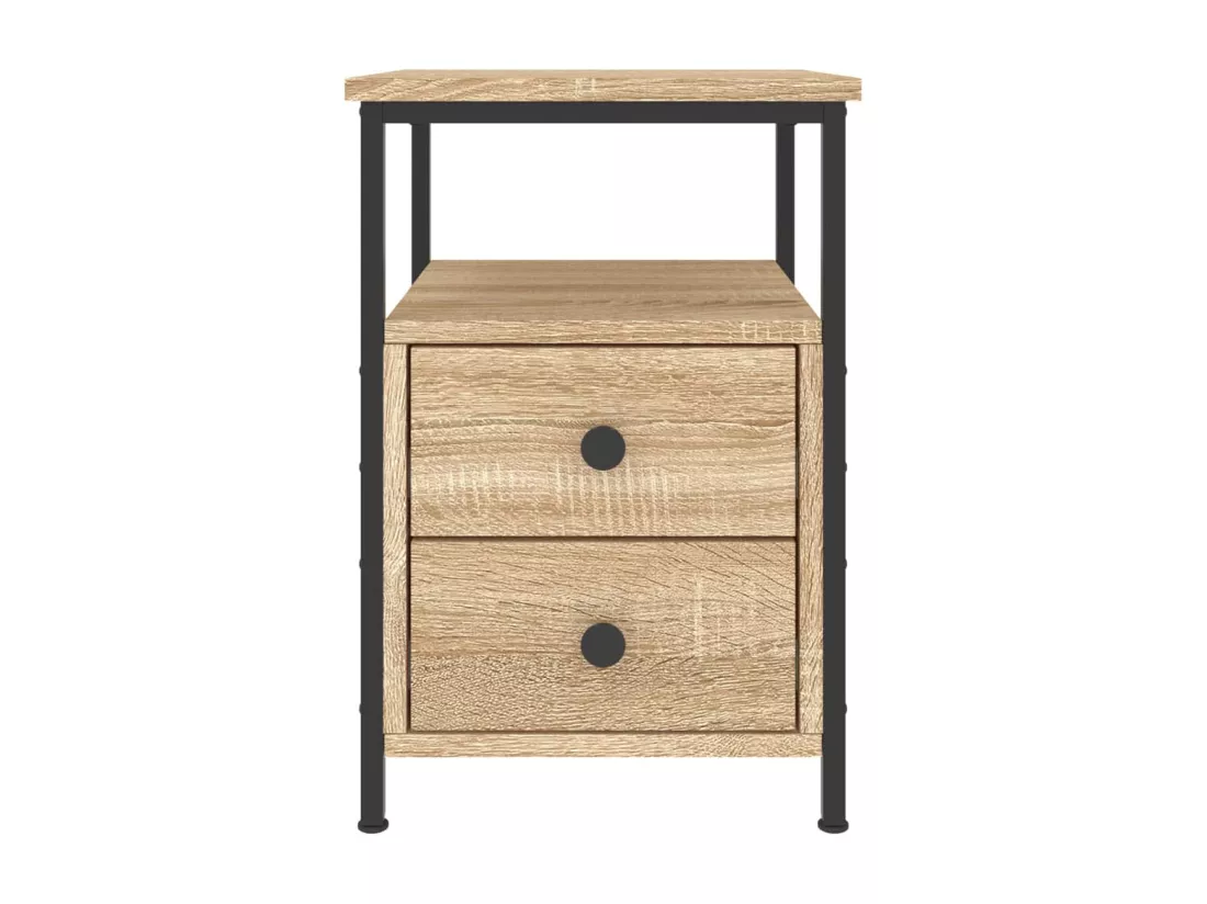 Table de chevet chêne sonoma 34x35,5x50 bois d'ingénierie
