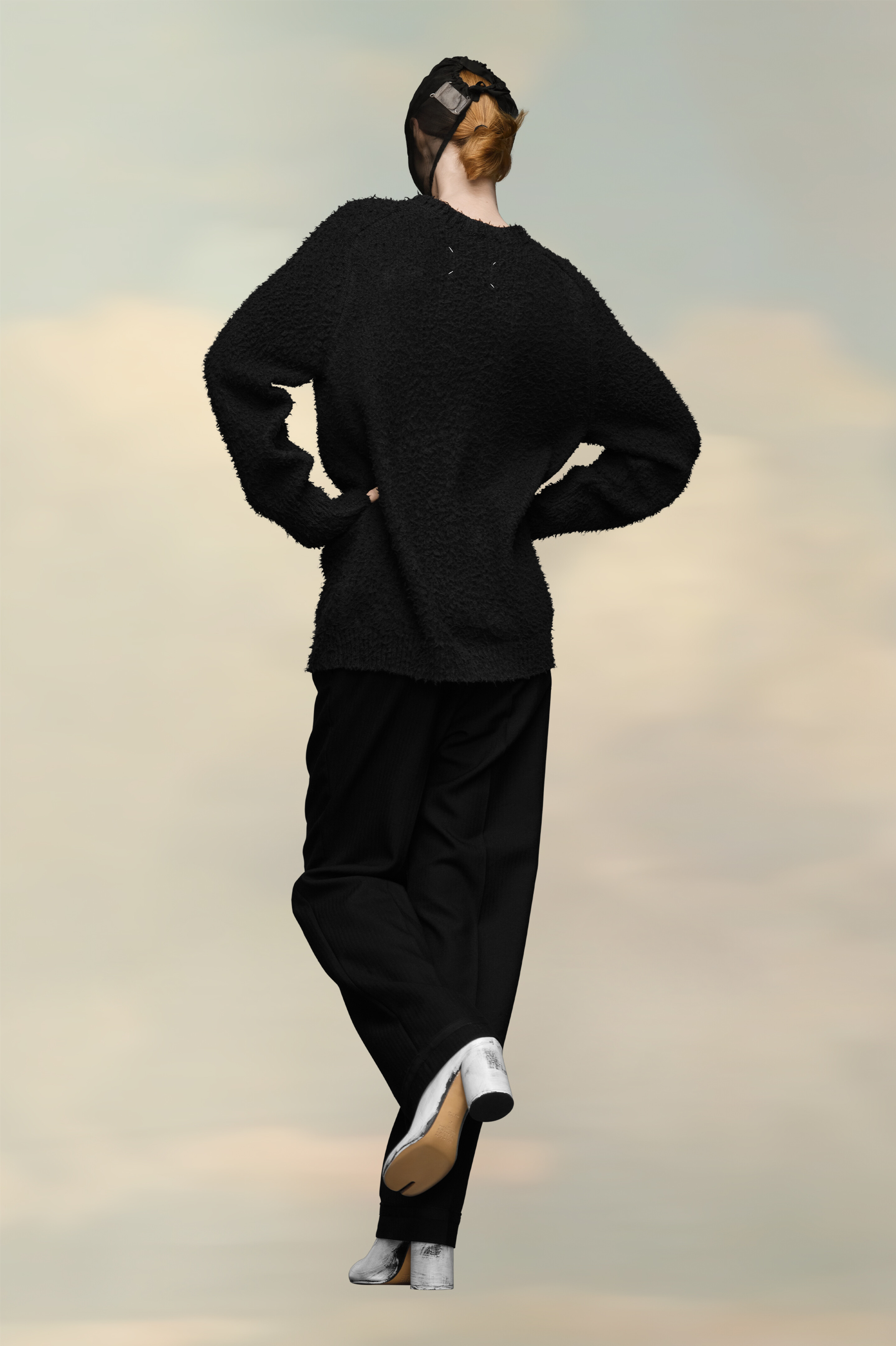 Cardigan col V oversize Noir