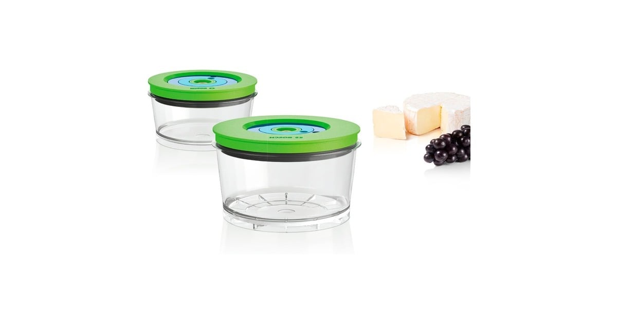 BoschVacuüm opbergdozen MMZV0SB2 container  (Transparant/groen, 2 stuks)