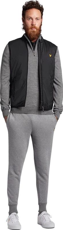 Lyle and Scott Golf Core 1/4 Zip Merino Mix Trui Heren Midden grijs
