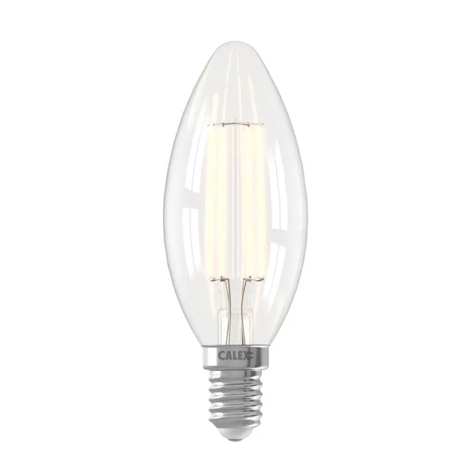 Calex SMART kaarslamp - helder- E14 - 4,9W - 470LM - dimbaar