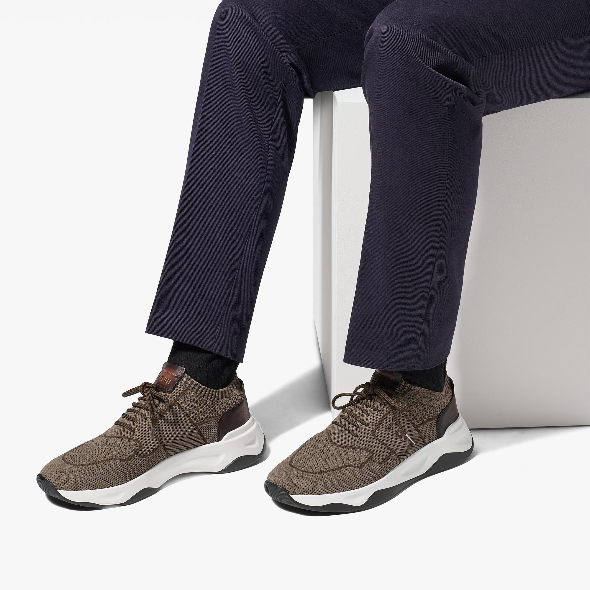 Sneaker Shadow En Maille Et Cuir