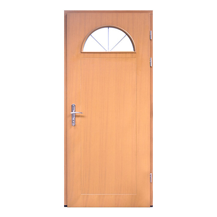 Porte d'entrée FORTIA bois Anaklia 98 x h.218 cm poussant gauche
