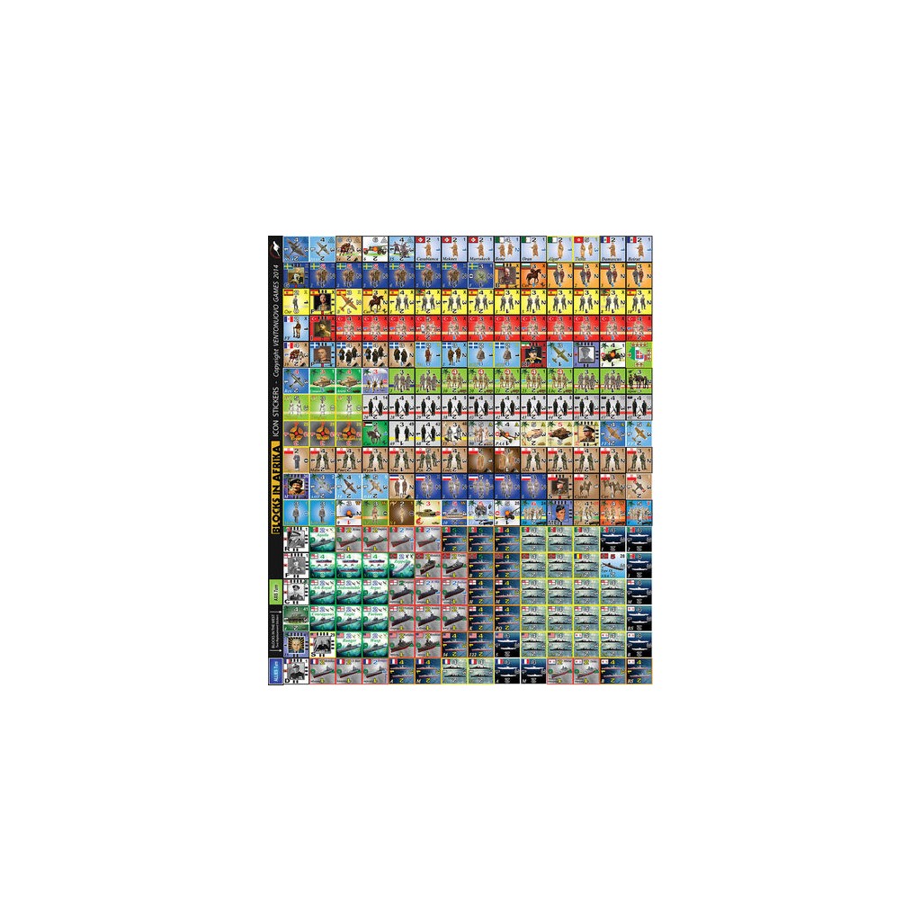 Blocks in Afrika - Icon Stickers