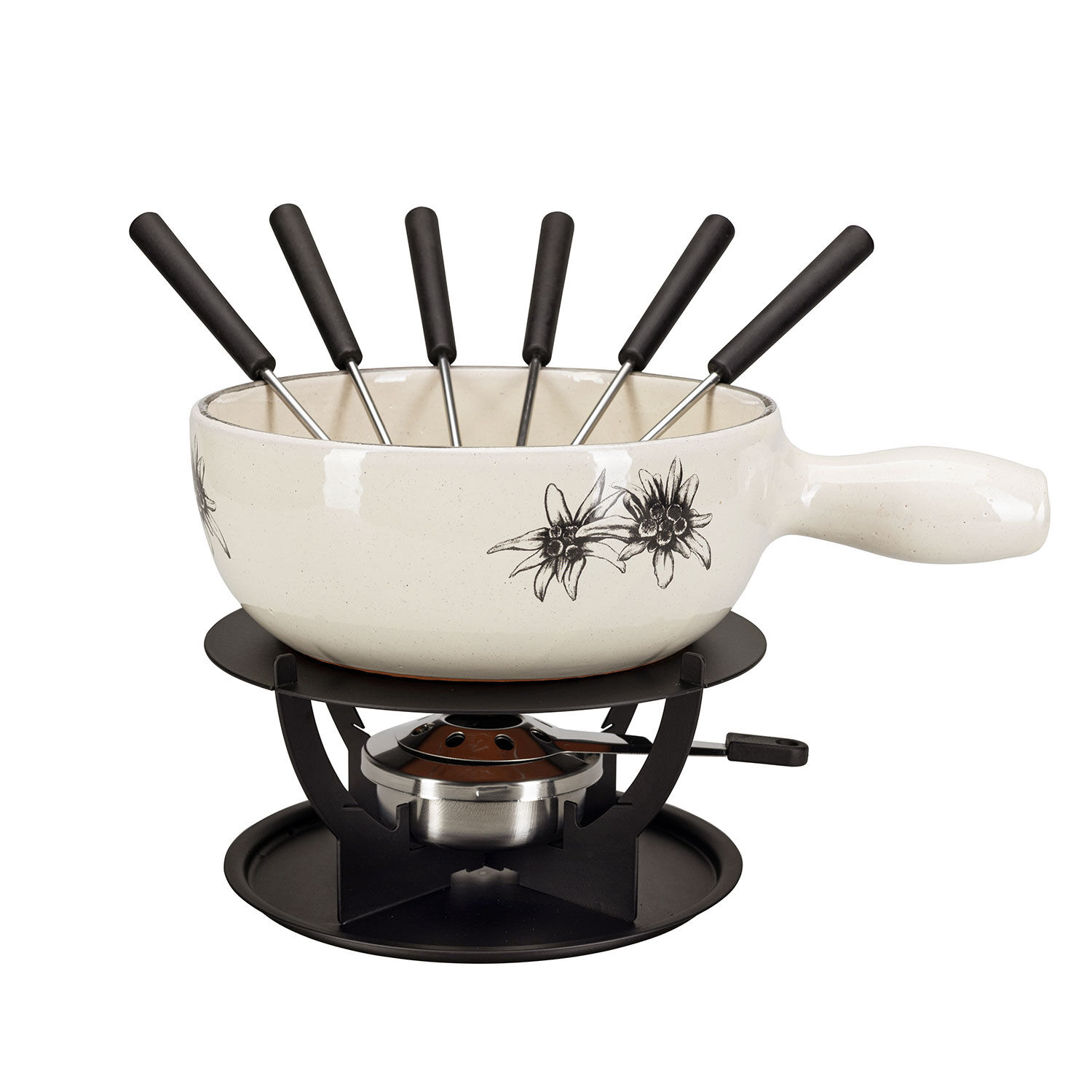 Nouvel Käsefondue-Set Edelweiss-Duo, 9-teilig