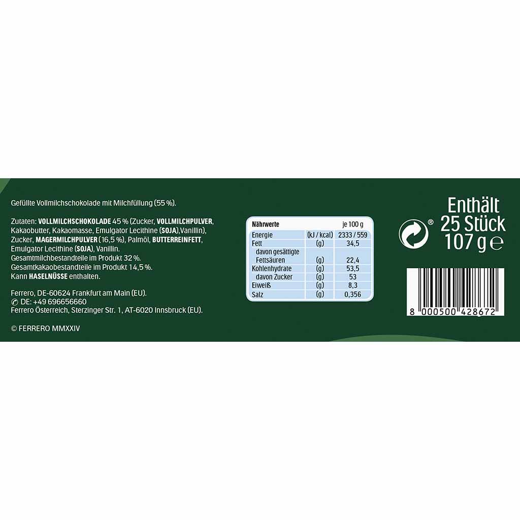Kinder Love Minischokoladenherzen 107g MHD:20.4.25