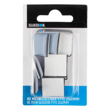 HANDSON Meubelglijder PTFE 21x21 mm 8 stuks