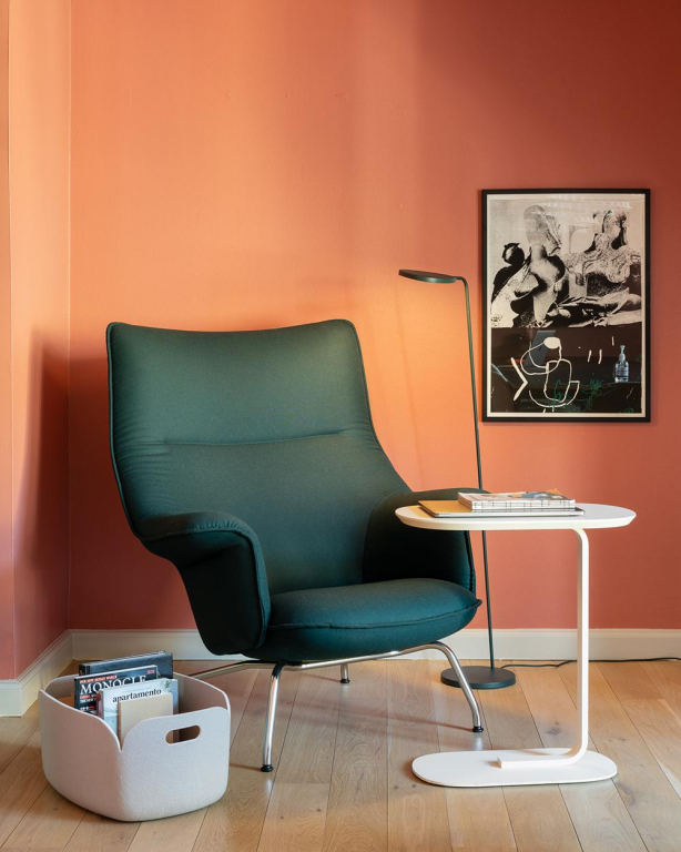 Muuto Doze lounge chair Ocean 80 antraciet zwart