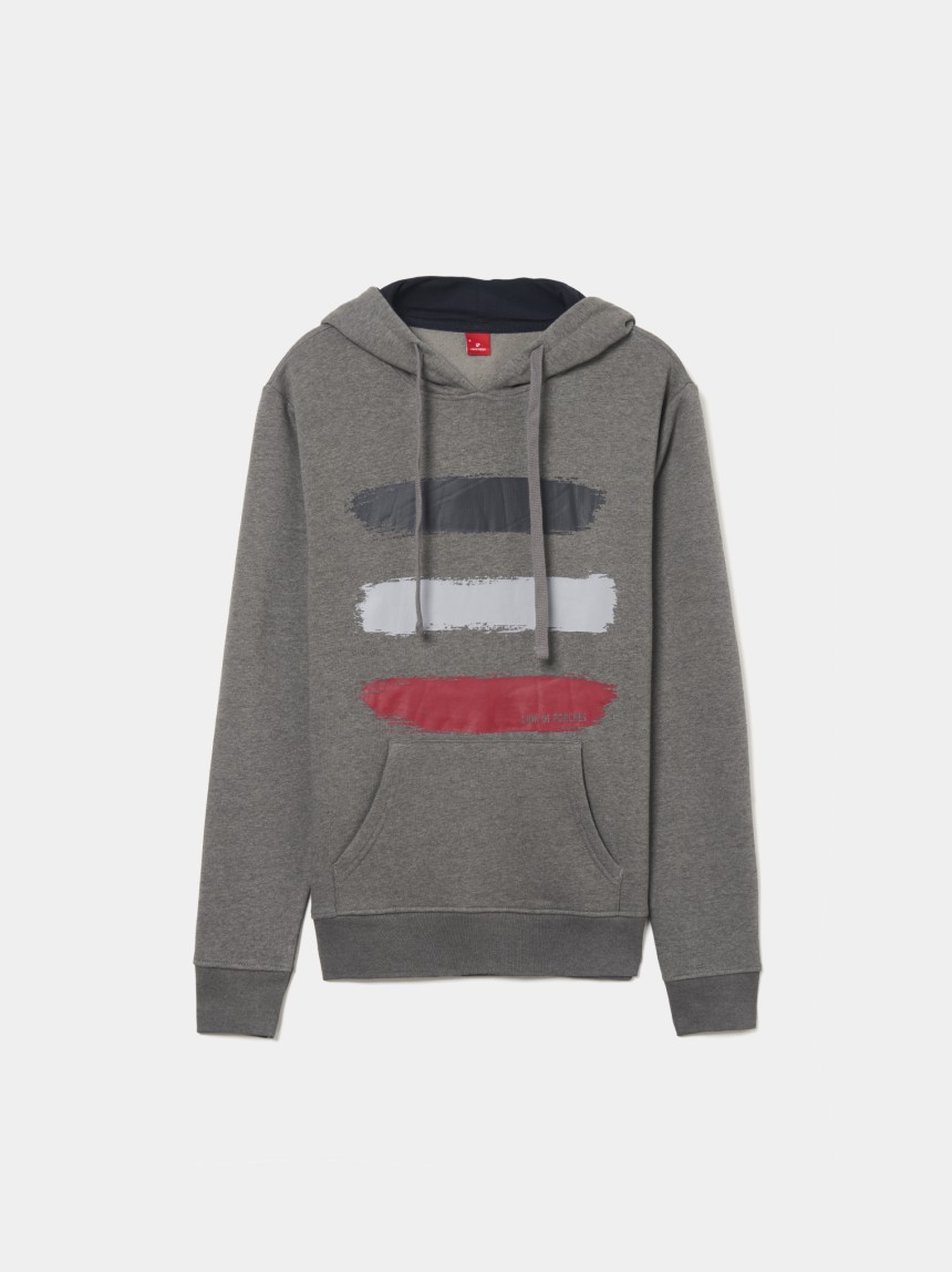 Sweatshirt hoodie com estampado