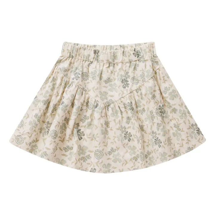 Rylee + Cru Jupe Sparrow Fleurie | Blanc cassé