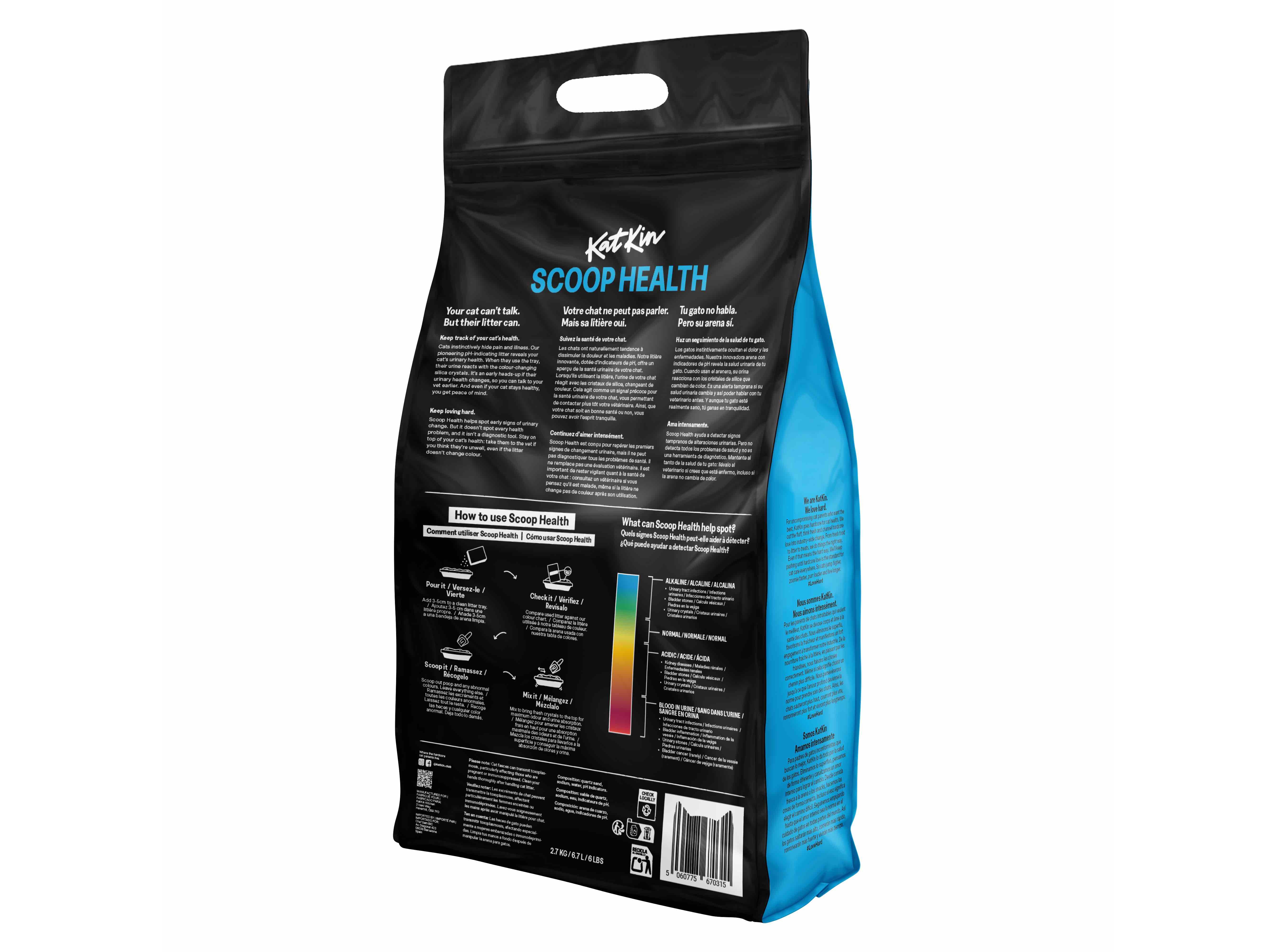 SÍLICA PARA GATO KAT KIN SCOOP HEALTH 2.7KG